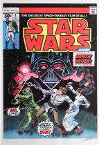 (Signed) Stan LEE (1922-2018) Star Wars #4 - In Battle With Darth Vader (2015)