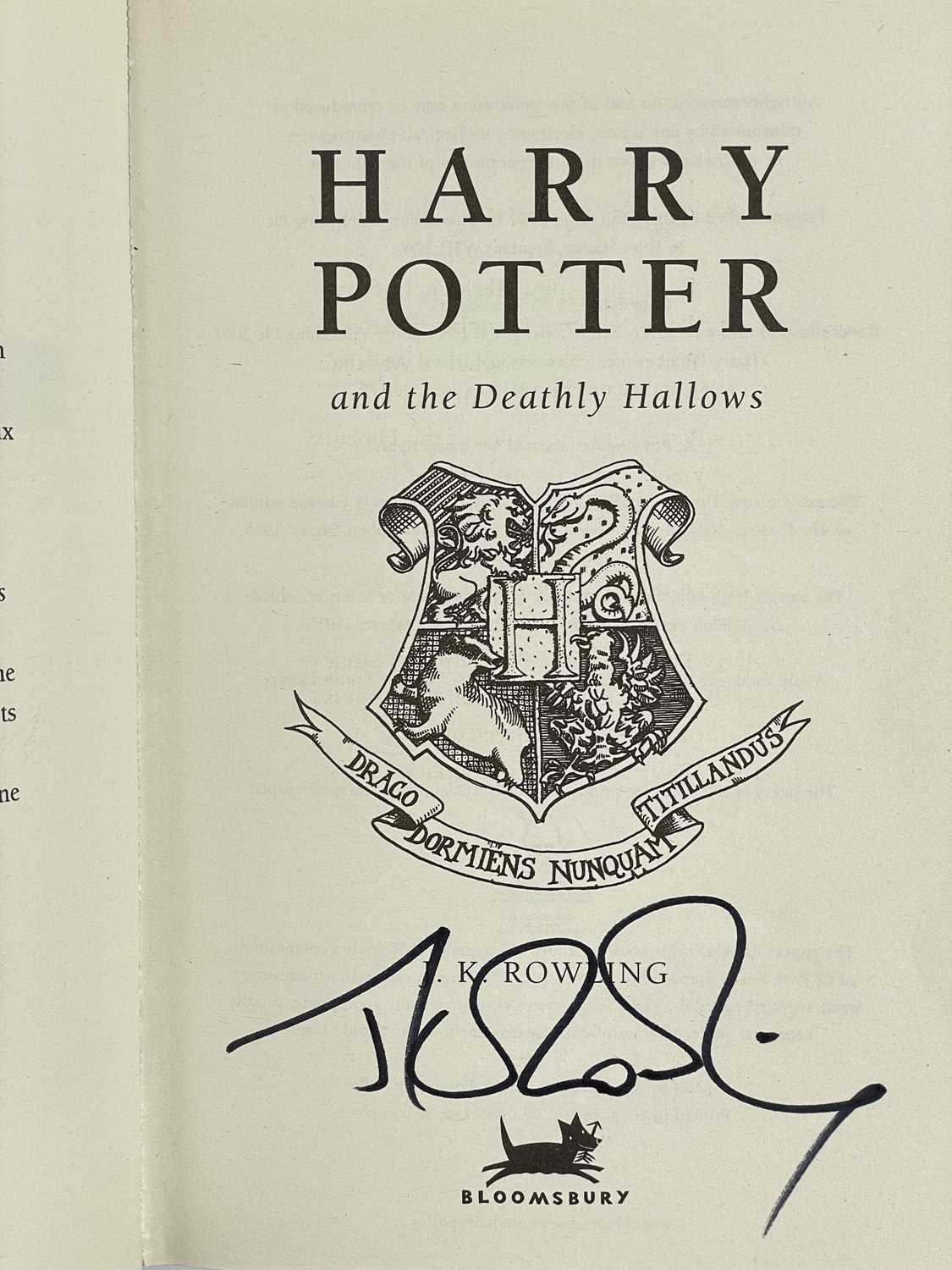 (Signed) ROWLING, J.K. 'Harry Potter and the Deathly Hallows,' - Image 5 of 8