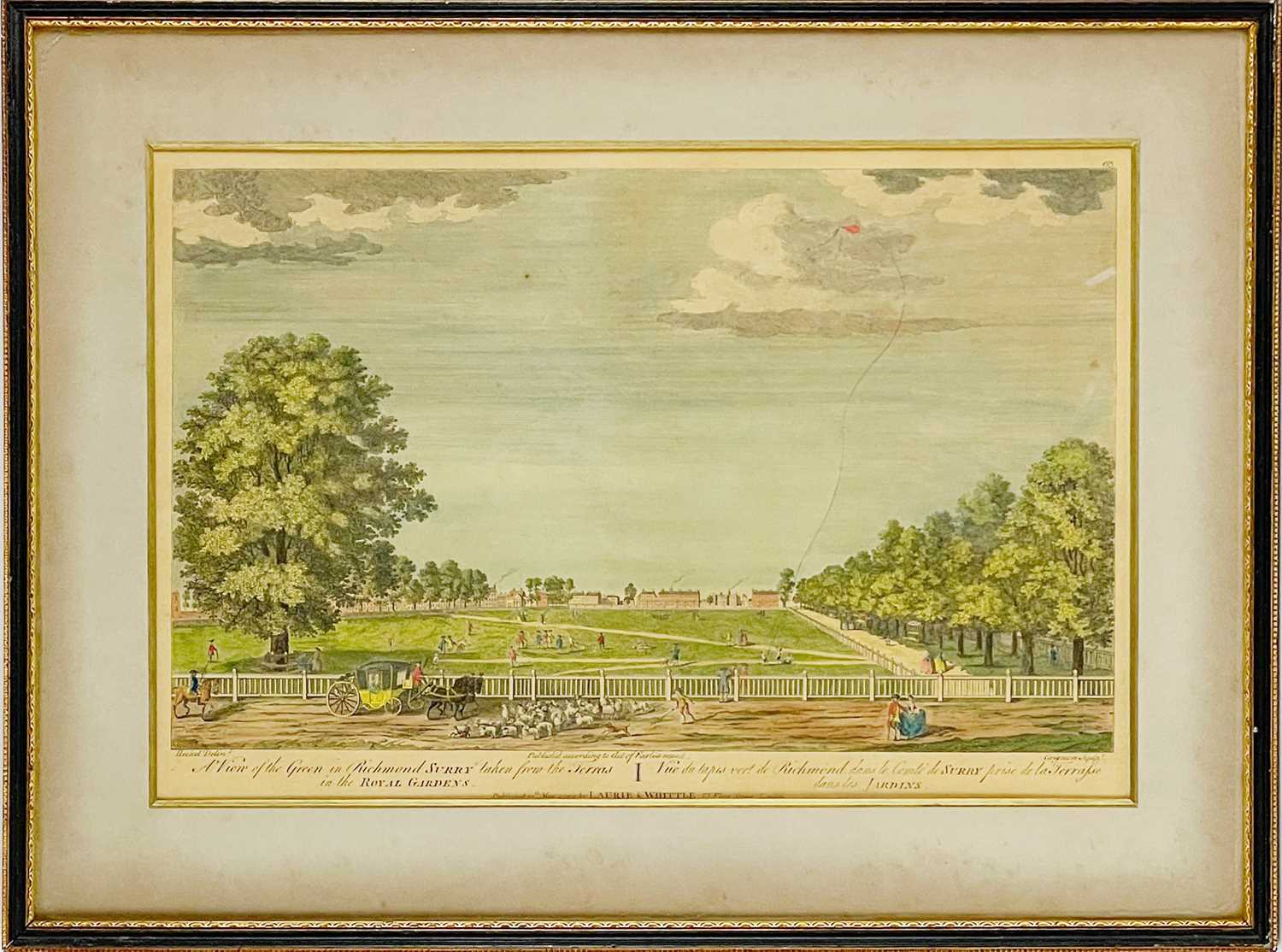 After August VON HECKAL (1824-83) 'A View Of The Green in Richmond, Surry Taken from the Terras in t - Image 6 of 7