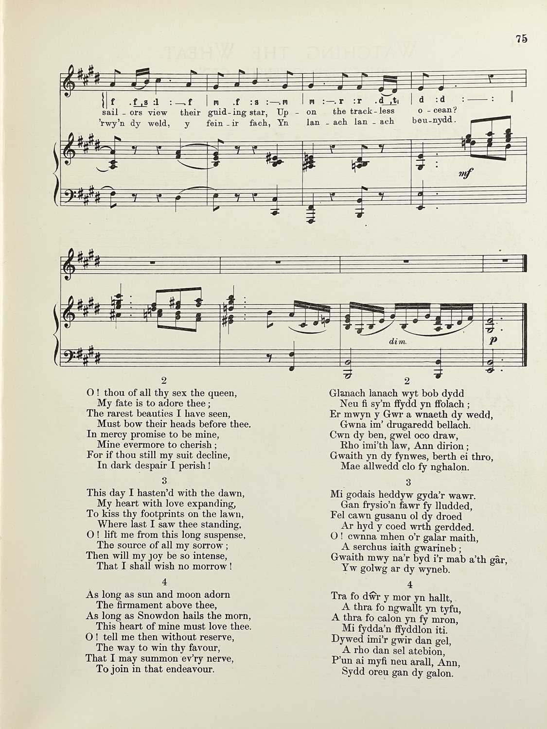 PARRY, Joseph & ROWLANDS, David Cambrian Minstrelsie - A National Collection of Welsh Songs - Image 6 of 7