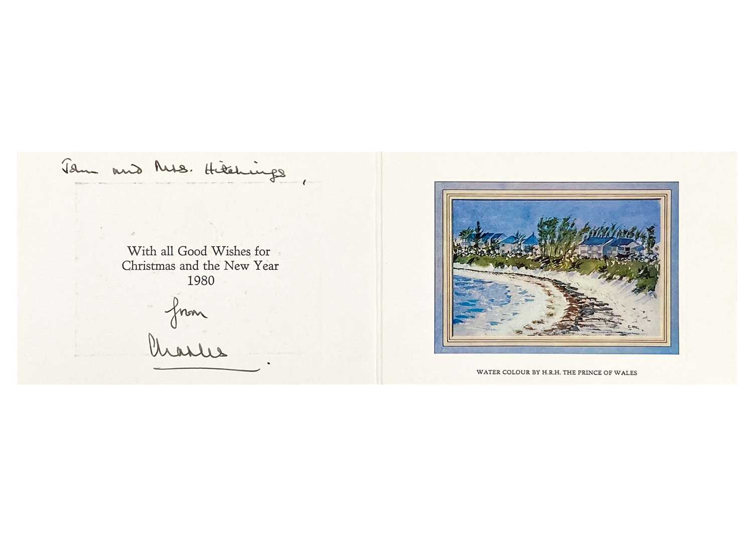 King Charles III, as The Prince of Wales, Royal Christmas card 1980 The Royal collection of John Hi