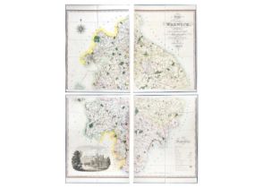 Greenwood large scale map of Warwickshire 'Map of the County of Warwick from actual Survey, made in