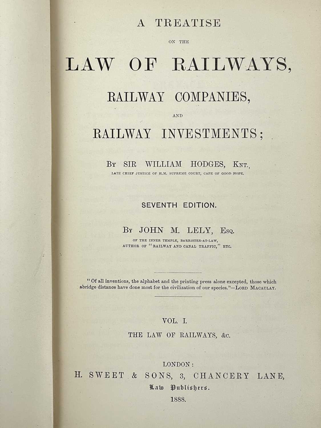 Early Railways Seven works. - Image 2 of 10