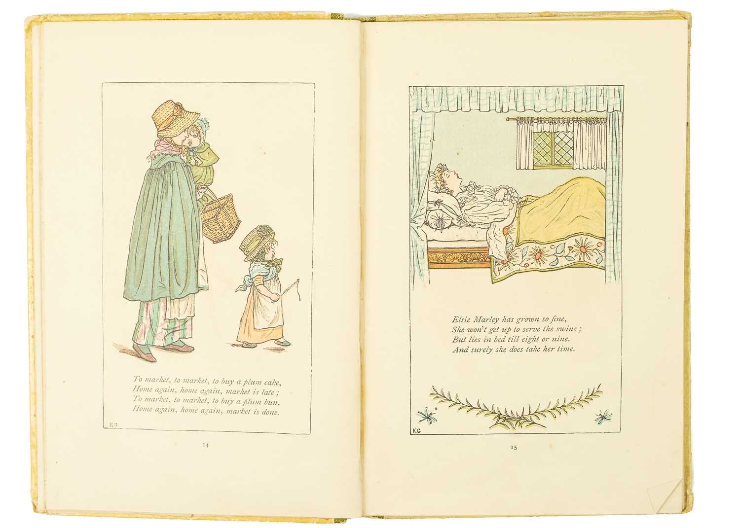 Kate Greenaway Illustrations 'Mother Goose or The Old Nursery Rhymes' - Image 5 of 6