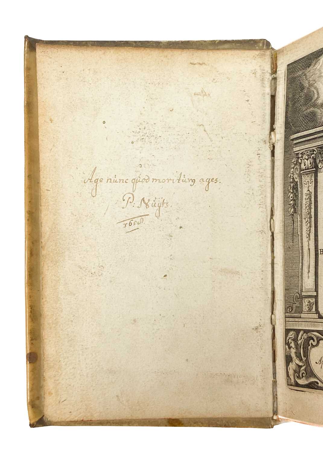 (Important Provenance: Pieter Nuyts 1598-1655) Homer. Homeri opera omnia, cum interpretat lat. ad ve - Image 2 of 6