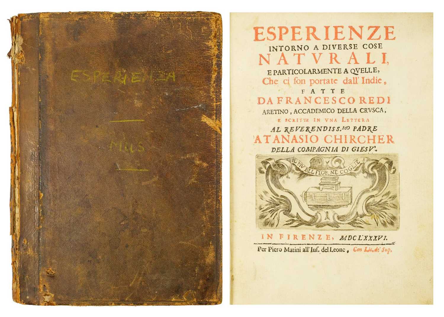 REDI, Francesco (1626-1697/98). Esperienze intorno a diverse cose naturali e particholarmente a quel