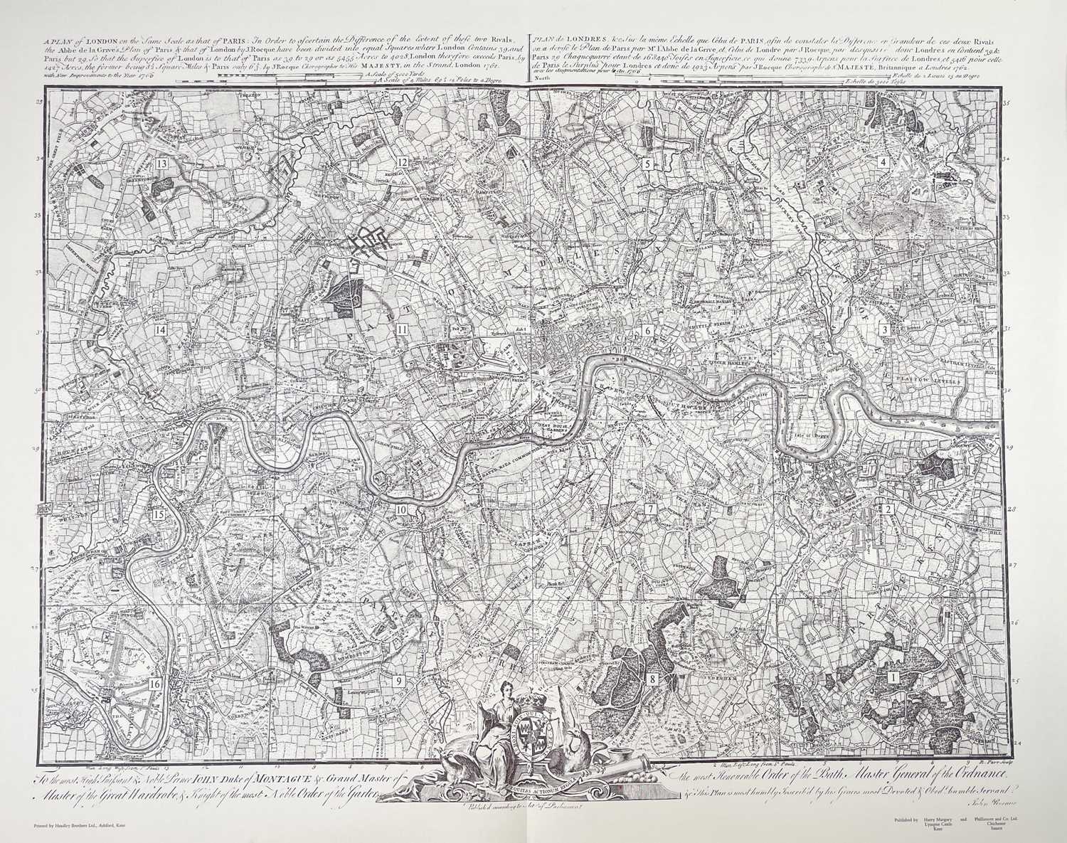 Harry Margary (publisher) Two large scale facsimile maps - Image 9 of 10