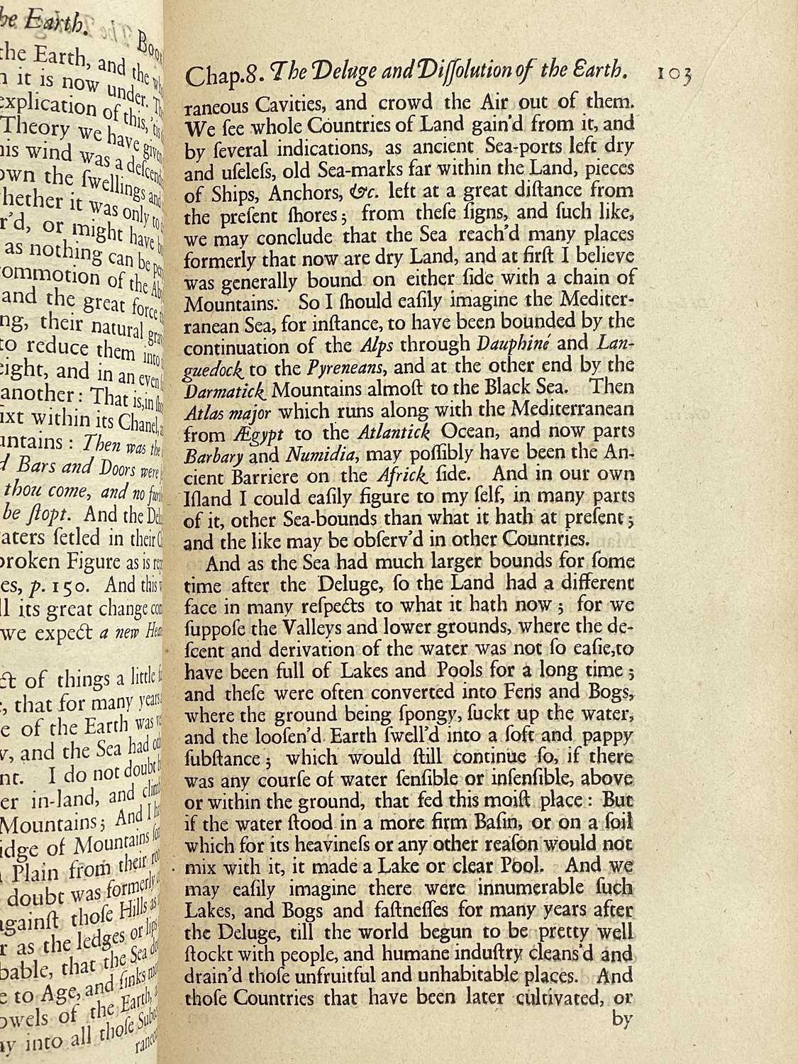 BURNET, Thomas 'Theory of the Earth: Containg An Account of the Original of the Earth, And of All th - Bild 4 aus 12