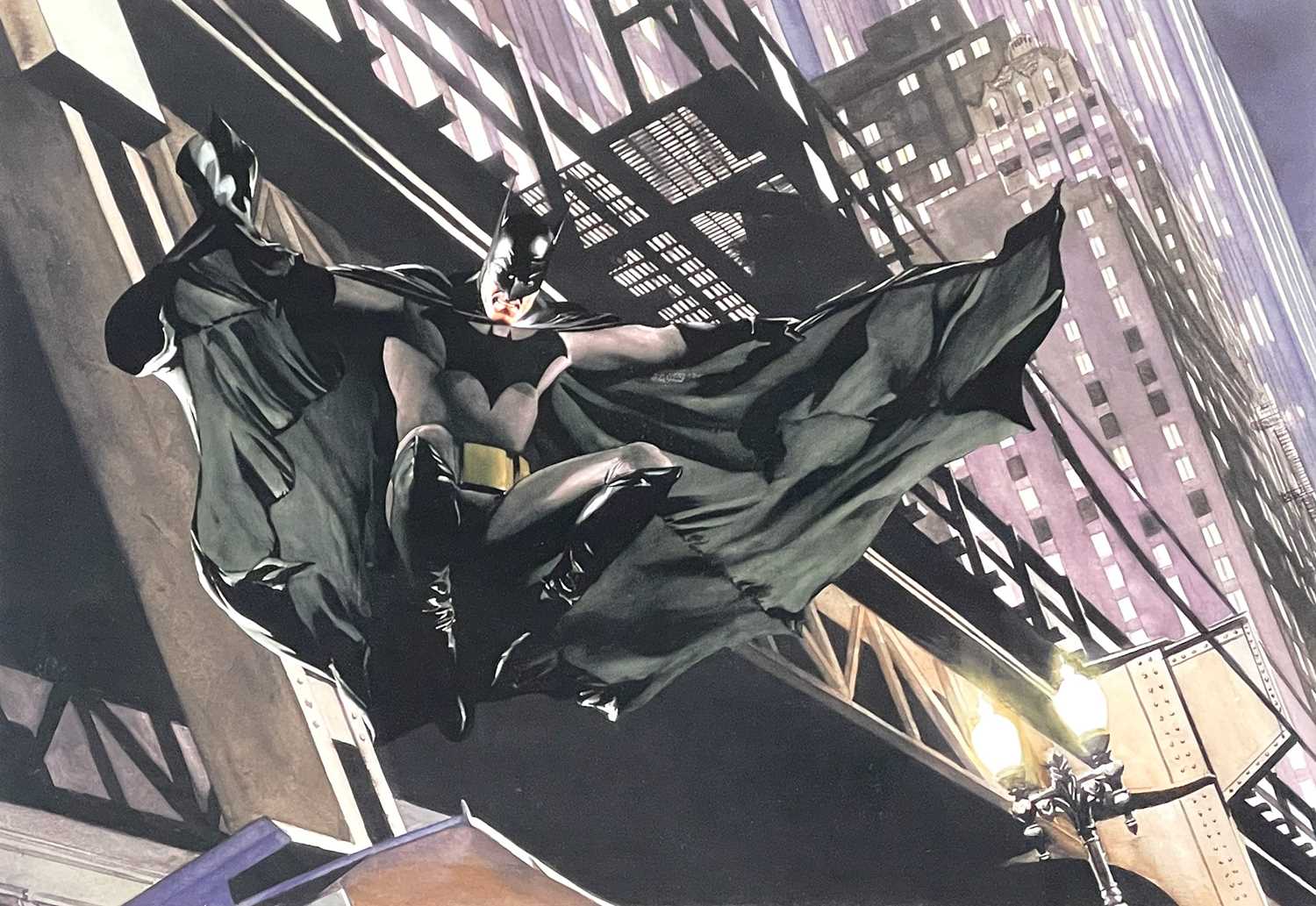 (Signed) Alex ROSS (1970) Descent on Gotham (2014)