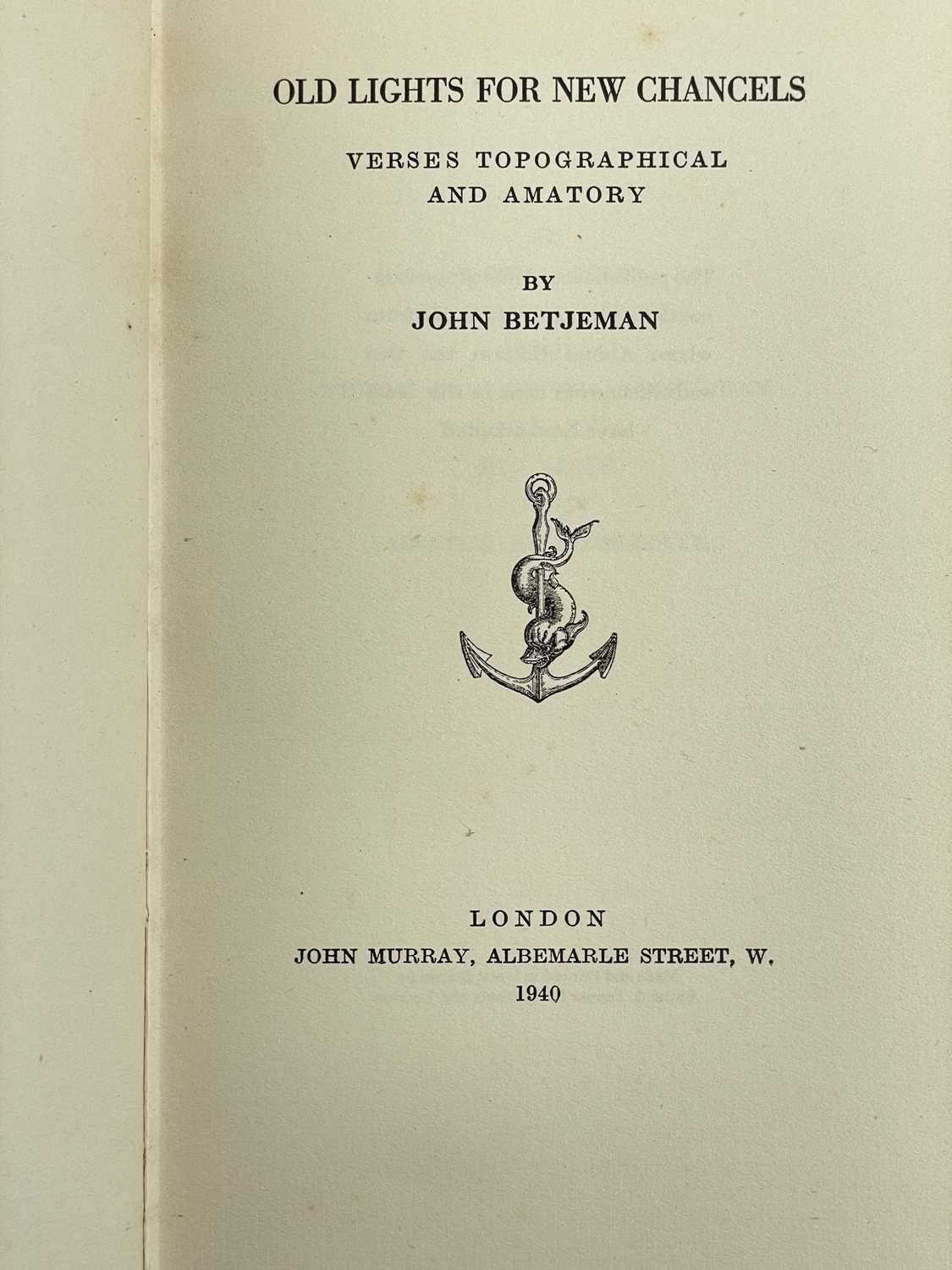 BETJEMAN, John. 'First & Last Loves,' - Bild 6 aus 6