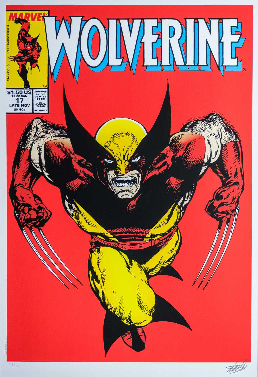 (Signed) Stan LEE (1922-2018) Wolverine #17 (2015)