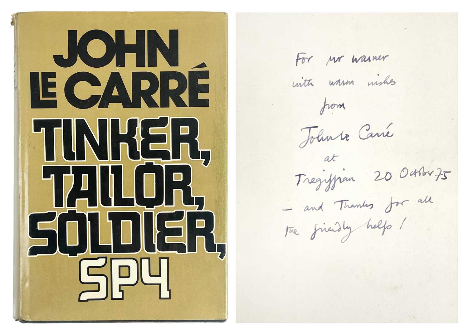 (Signed and inscribed) John Le Carré 'Tinker, Tailor, Soldier, Spy'