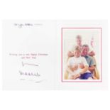 King Charles III, as The Prince of Wales Royal Christmas card 1998 The Royal collection of John Hitc