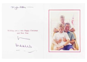 King Charles III, as The Prince of Wales Royal Christmas card 1998 The Royal collection of John Hitc
