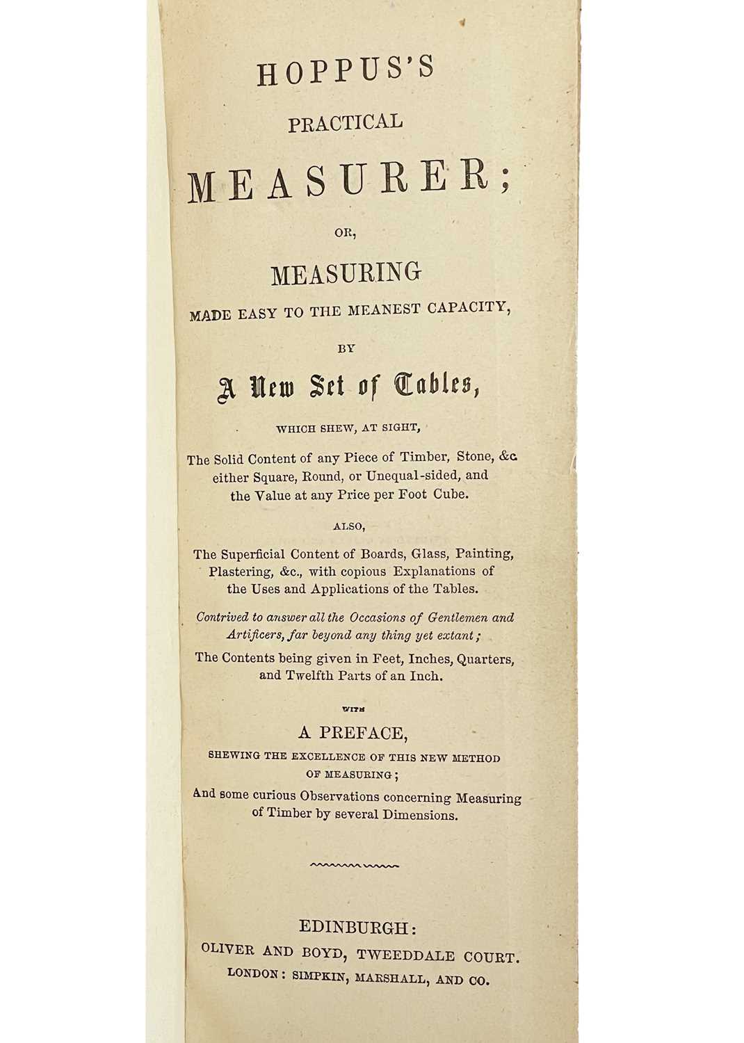 E. Hoppus 'Practical Measuring Made Easy To the Meanest Capacity By a New Set of Tables,' - Image 2 of 4