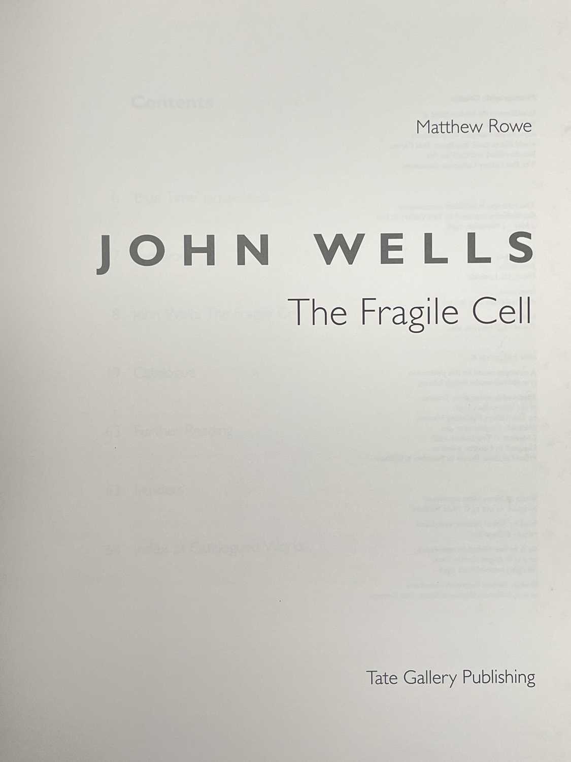 John Wells Five publications related to the artist and a hand-written letter from the artist to aut - Image 15 of 18