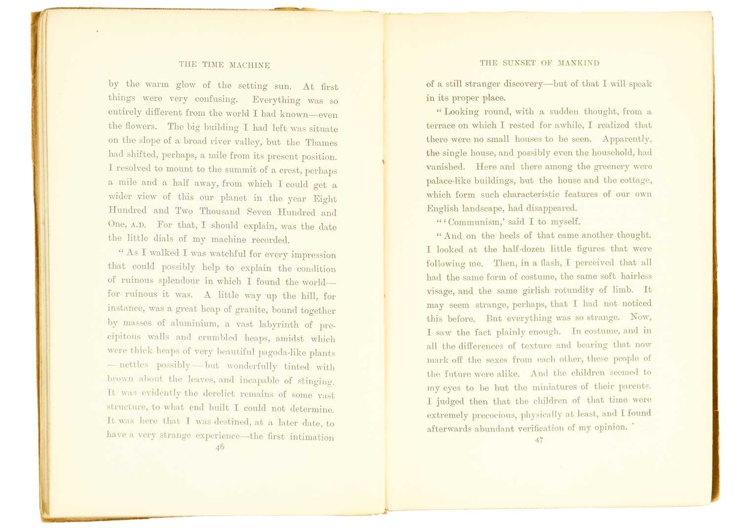 H. G. Wells 'The Time Machine. An Invention,' - Image 9 of 9