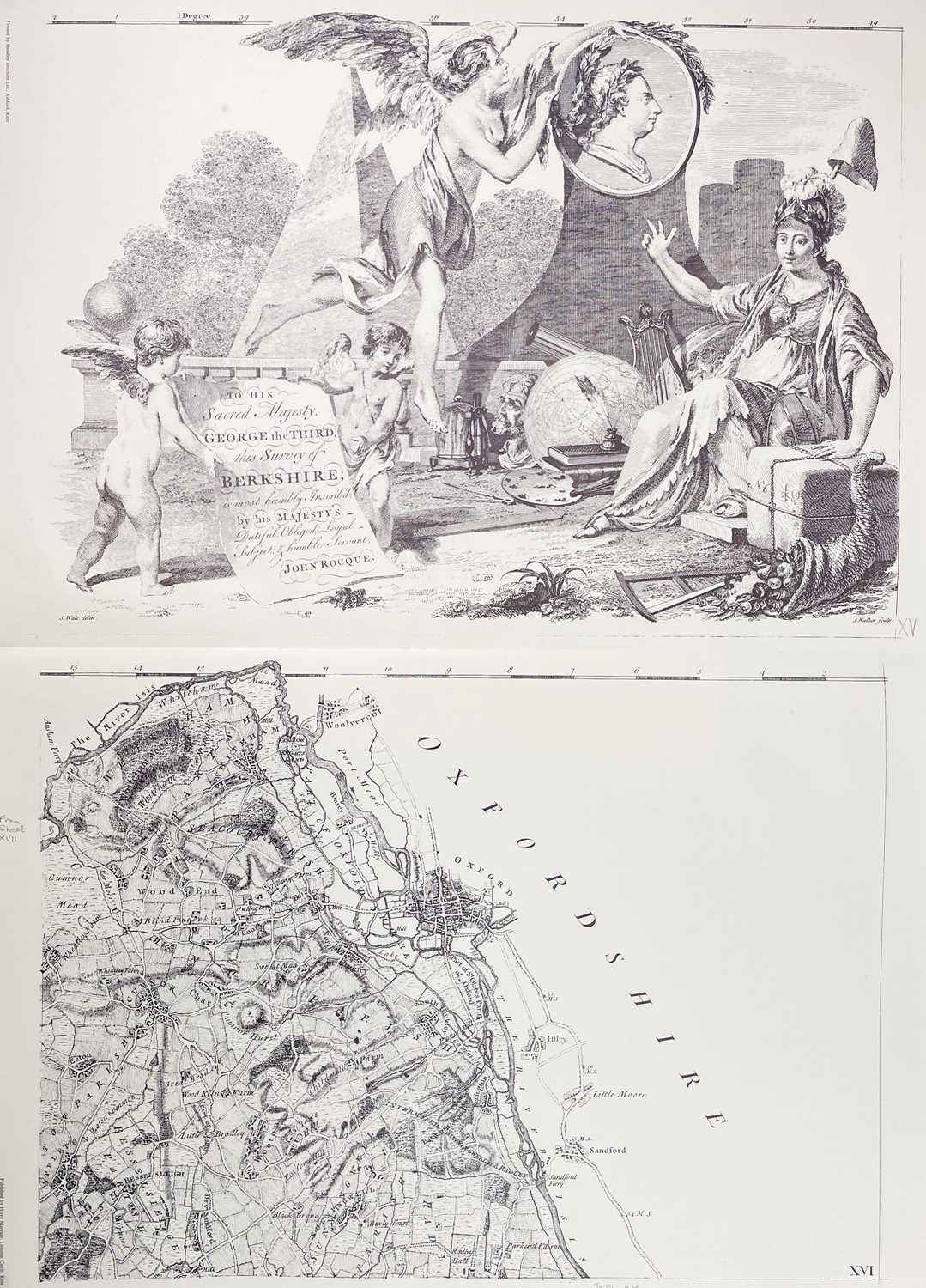 Harry Margary (publisher) Two large scale facsimile maps - Image 6 of 10