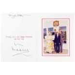 King Charles III, as The Prince of Wales Royal Christmas card 1997 The Royal collection of John Hitc