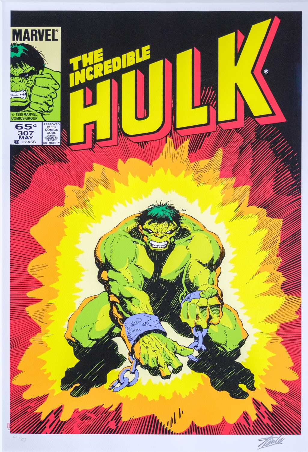 (Signed) Stan LEE (1922-2018) The Incredible Hulk #307 (2013)