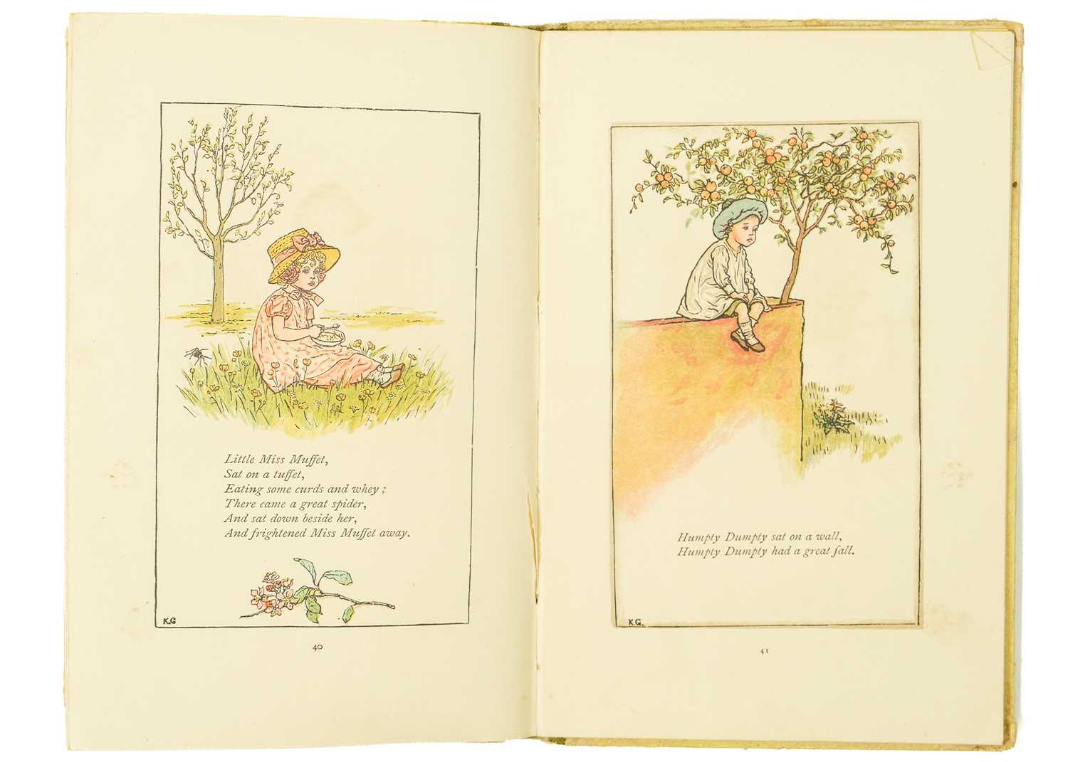 Kate Greenaway Illustrations 'Mother Goose or The Old Nursery Rhymes' - Image 6 of 6