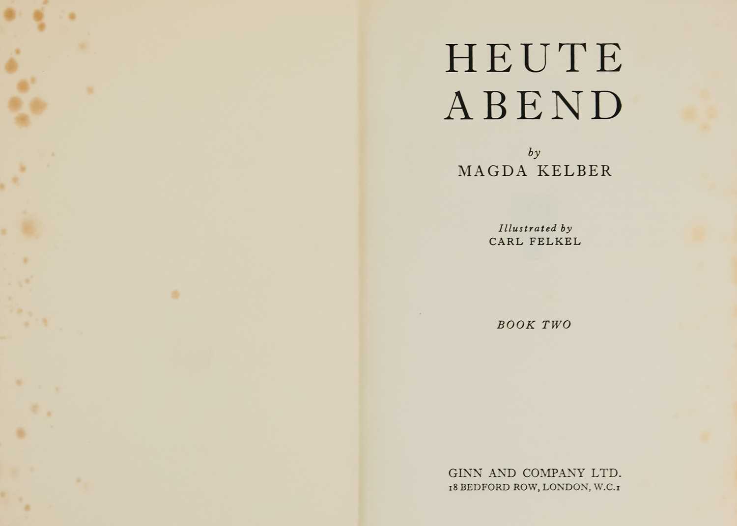 KELBER, Magda 'Heute Abend - An Elementary German Course for Older Students' - Bild 3 aus 6