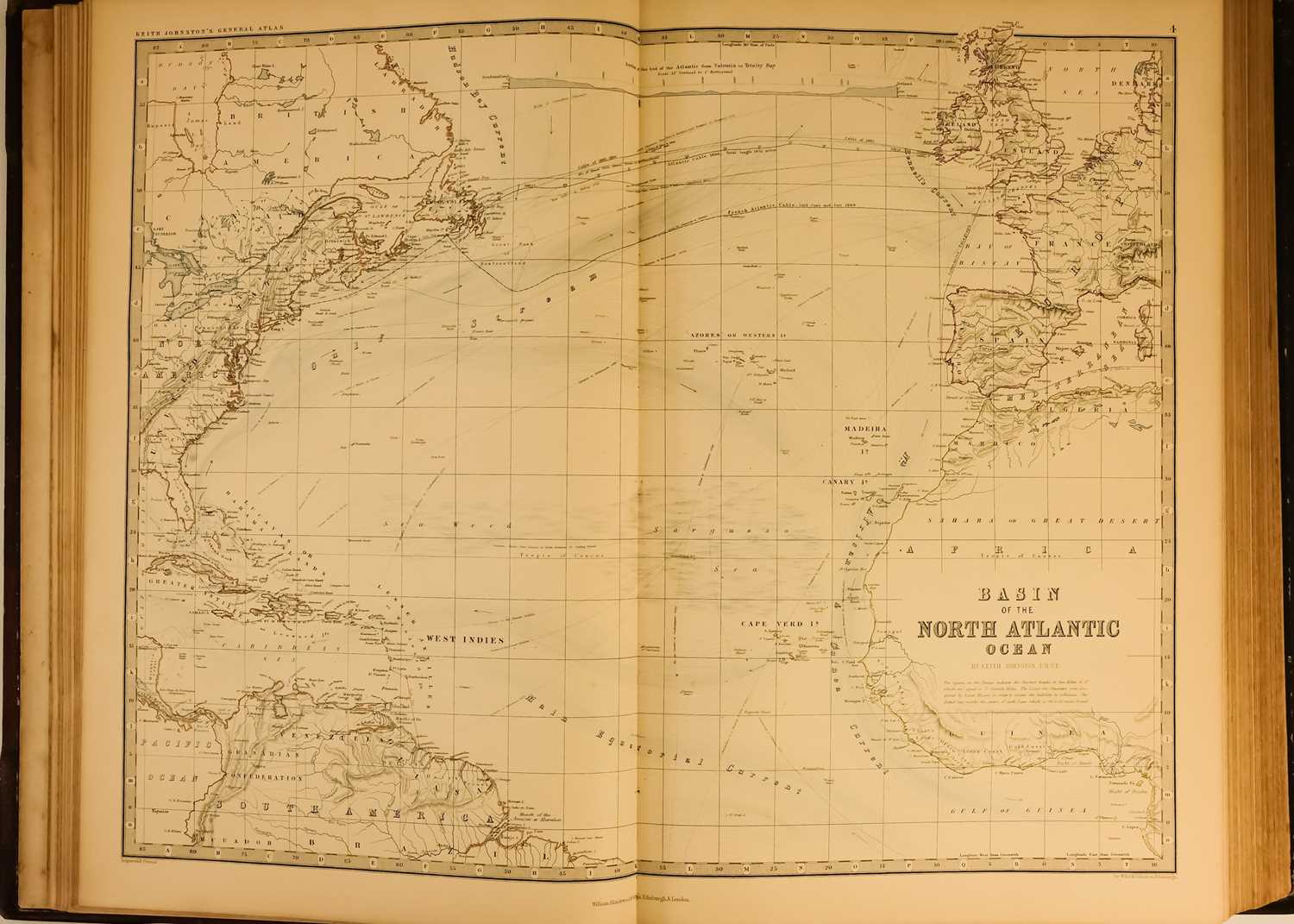 JOHNSTON, Alexander Keith 'The Royal Atlas of Modern Geography,' - Image 8 of 9