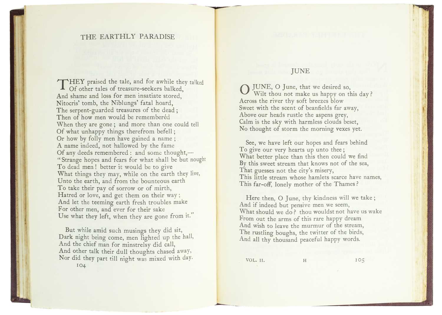 MORRIS, William 'The Earthly Paradise: A Poem,' - Bild 5 aus 5