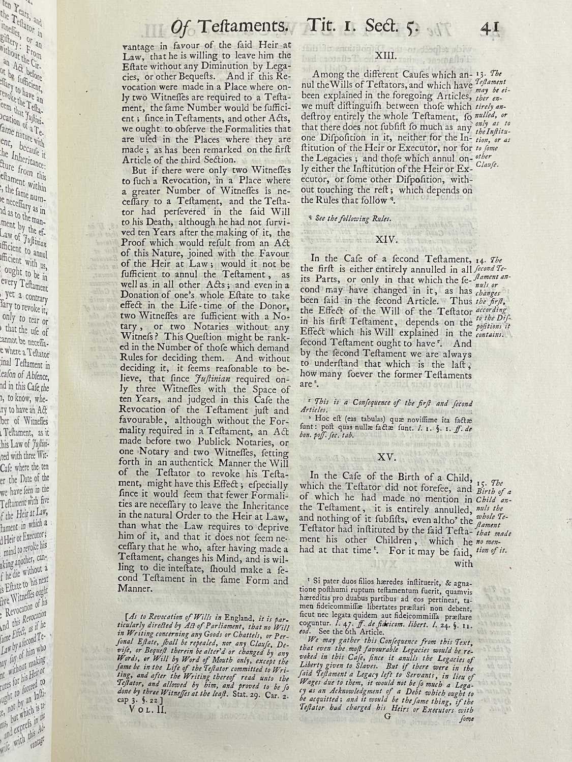 Monsieur DOMAT and William Strahan (trans) 'The Civil Law in its Natural Order: Together with Public - Image 5 of 8