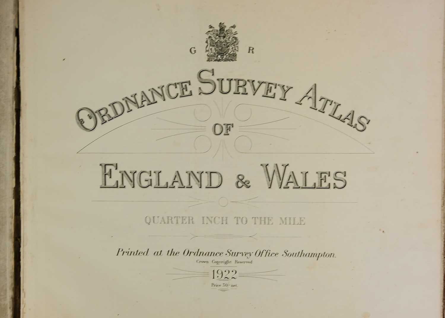 'Ordnance Survey Atlas of England & Wales,' 1922 - Image 2 of 5