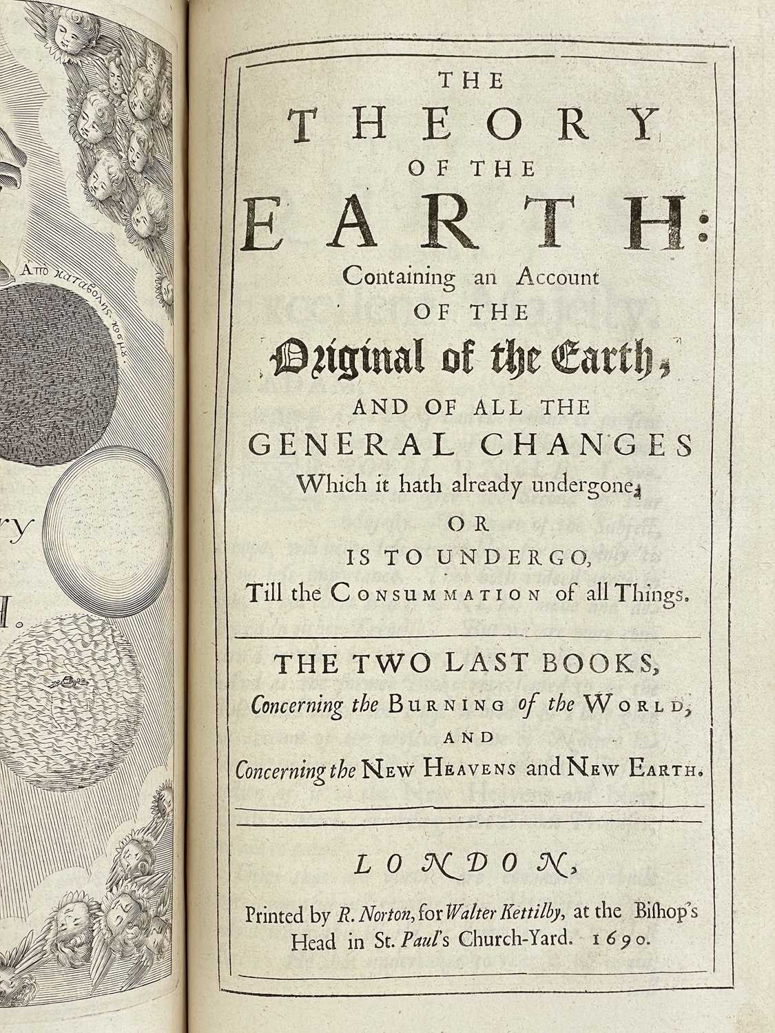 BURNET, Thomas 'Theory of the Earth: Containg An Account of the Original of the Earth, And of All th - Bild 5 aus 12
