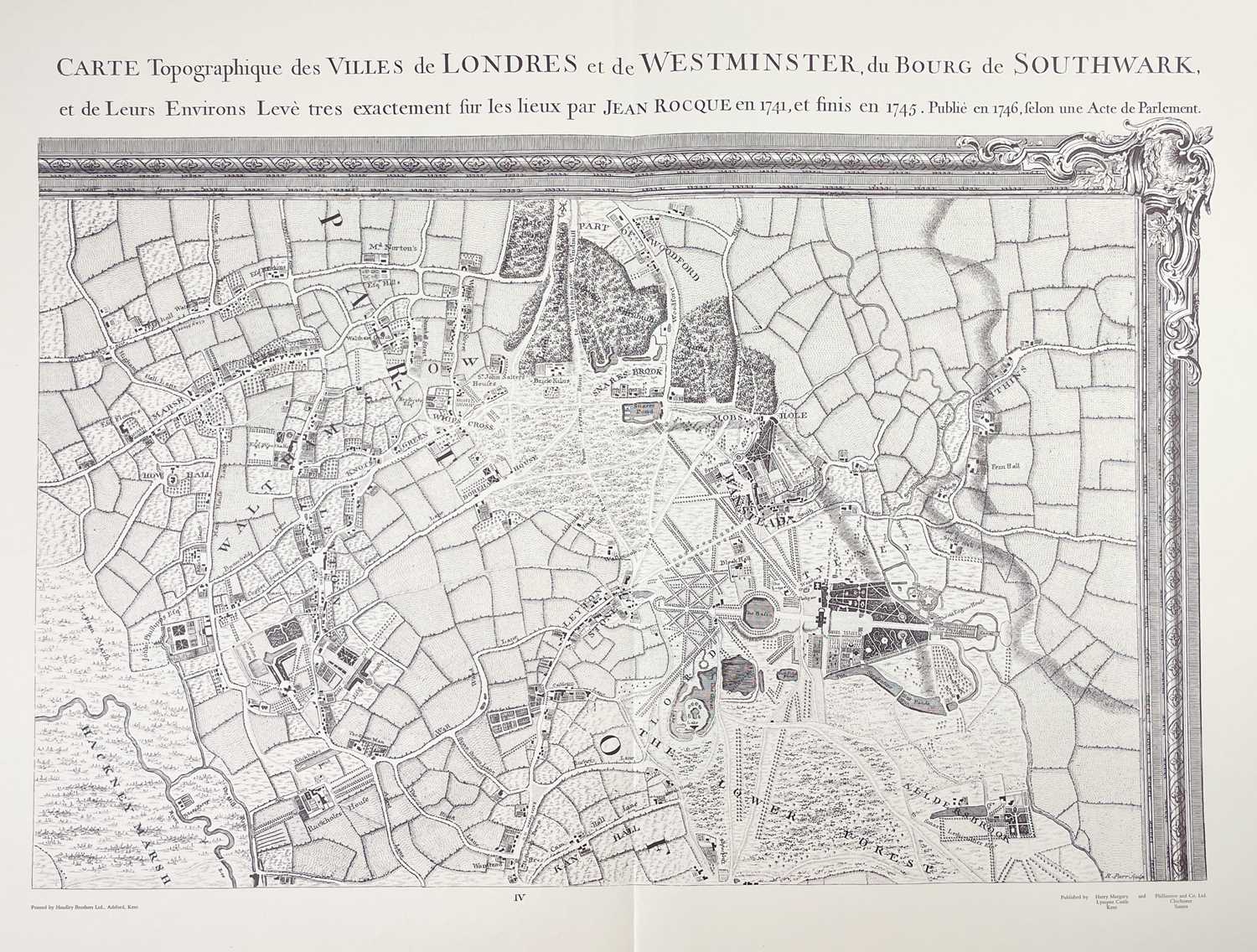 Harry Margary (publisher) Two large scale facsimile maps - Image 5 of 10