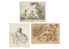 F. BARTOLOZZI Three engravings, one after Giovanni Battista Cipriani