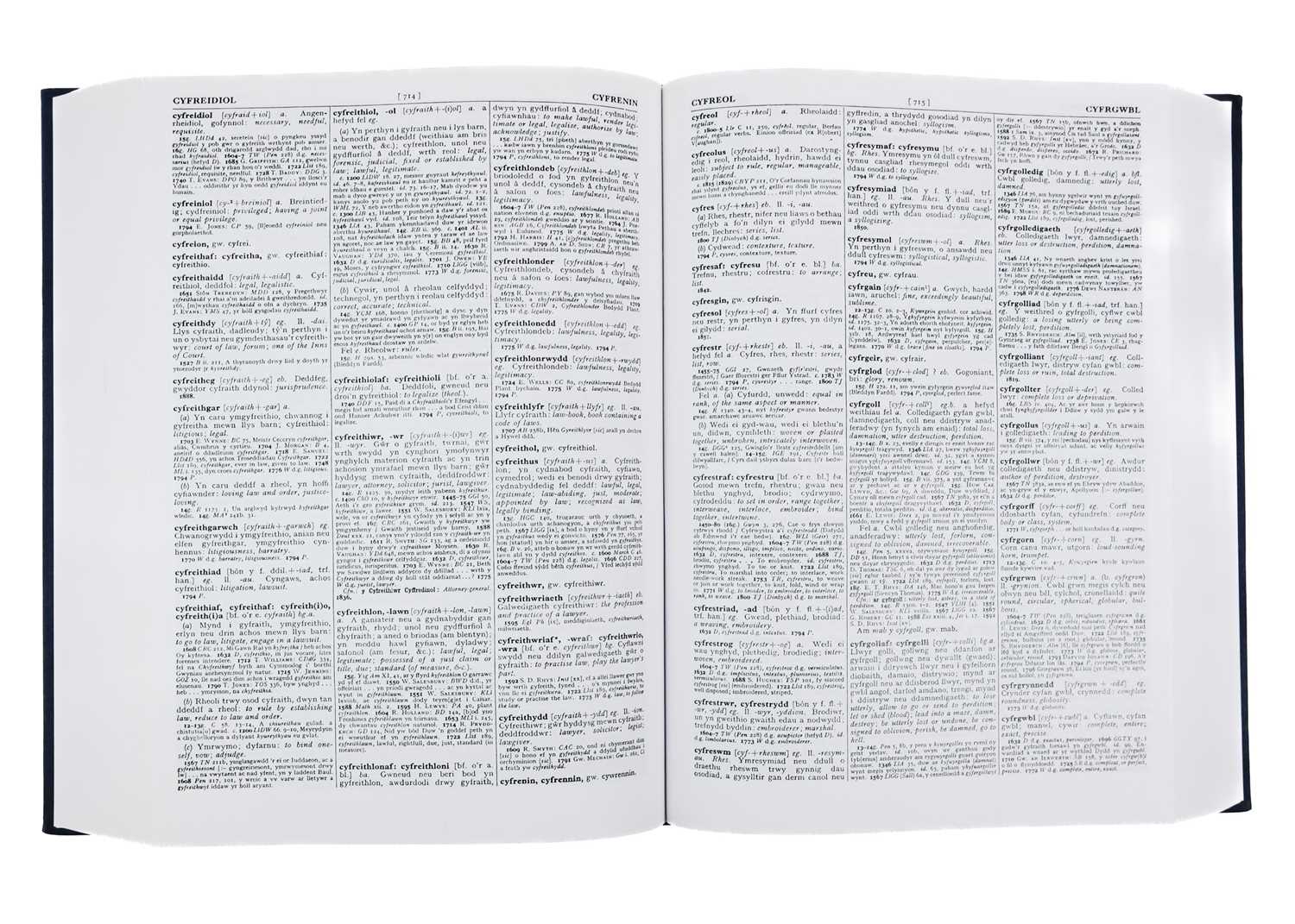 Geiriadur Prifysgol Cymru A Dictionary Of The Welsh Language - Image 9 of 9