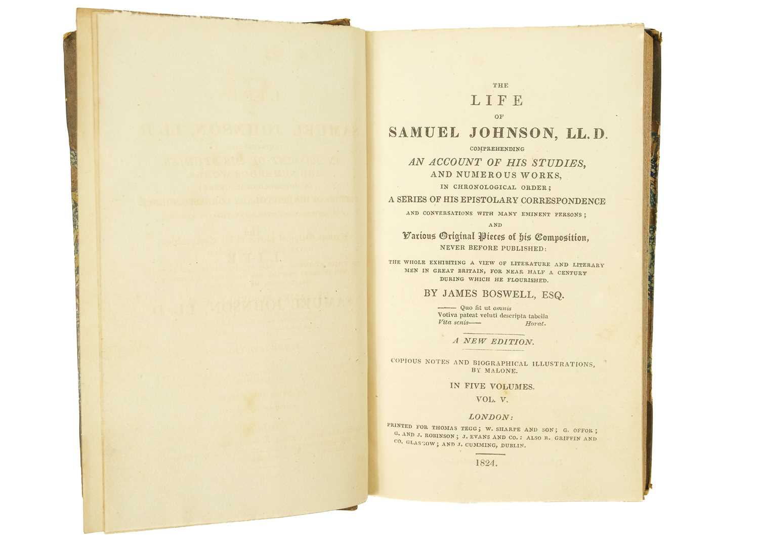 BOSWELL, James. 'The Life of Samuel Johnson,' - Bild 3 aus 3