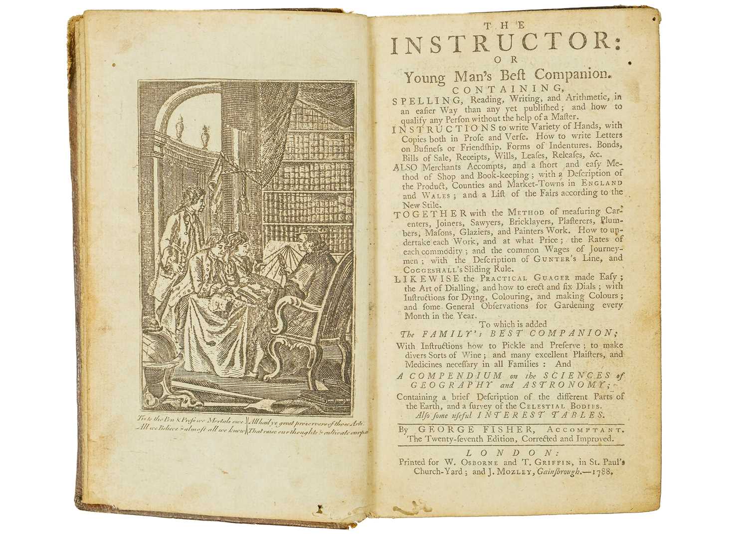 FISHER, George. 'The Instructor: Or young Man's Best Companion,' - Image 2 of 6