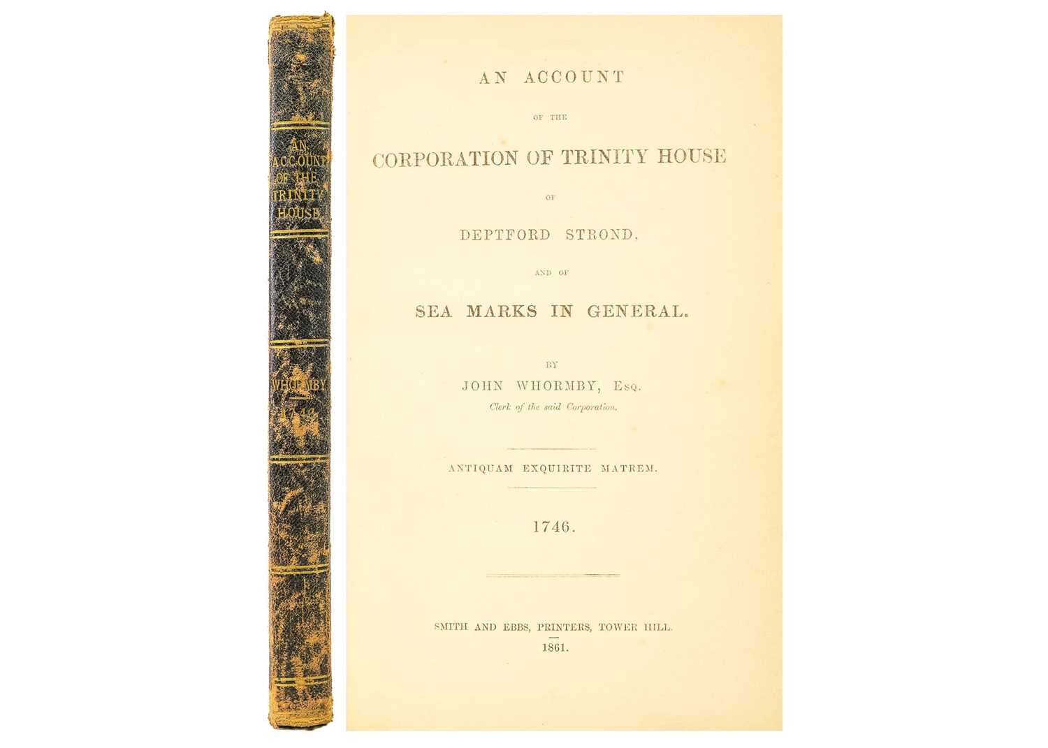 (Trinity House) WHORMBY, John. 'An Account of the Corporation of Trinity House of Depford Strond and