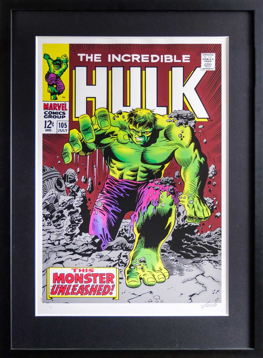 (Signed) Stan LEE (1922-2018) The Incredible Hulk #105 - This Monster Unleashed! - Image 2 of 5