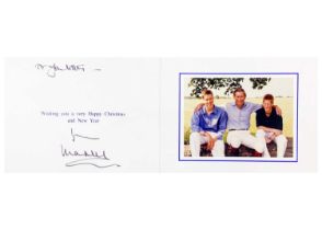 King Charles III, as The Prince of Wales Royal Christmas card 1999 The Royal collection of John Hitc