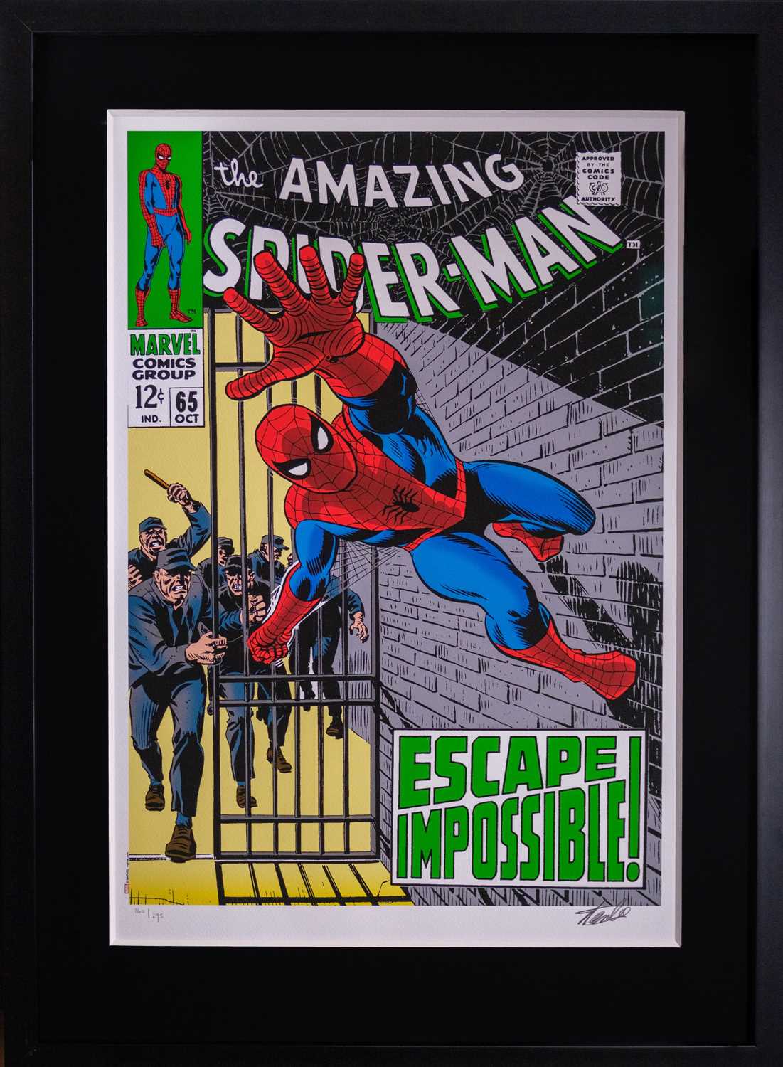 (Signed) Stan LEE (1922-2018) The Amazing Spider-Man #65 - Escape Impossible! - Image 2 of 5