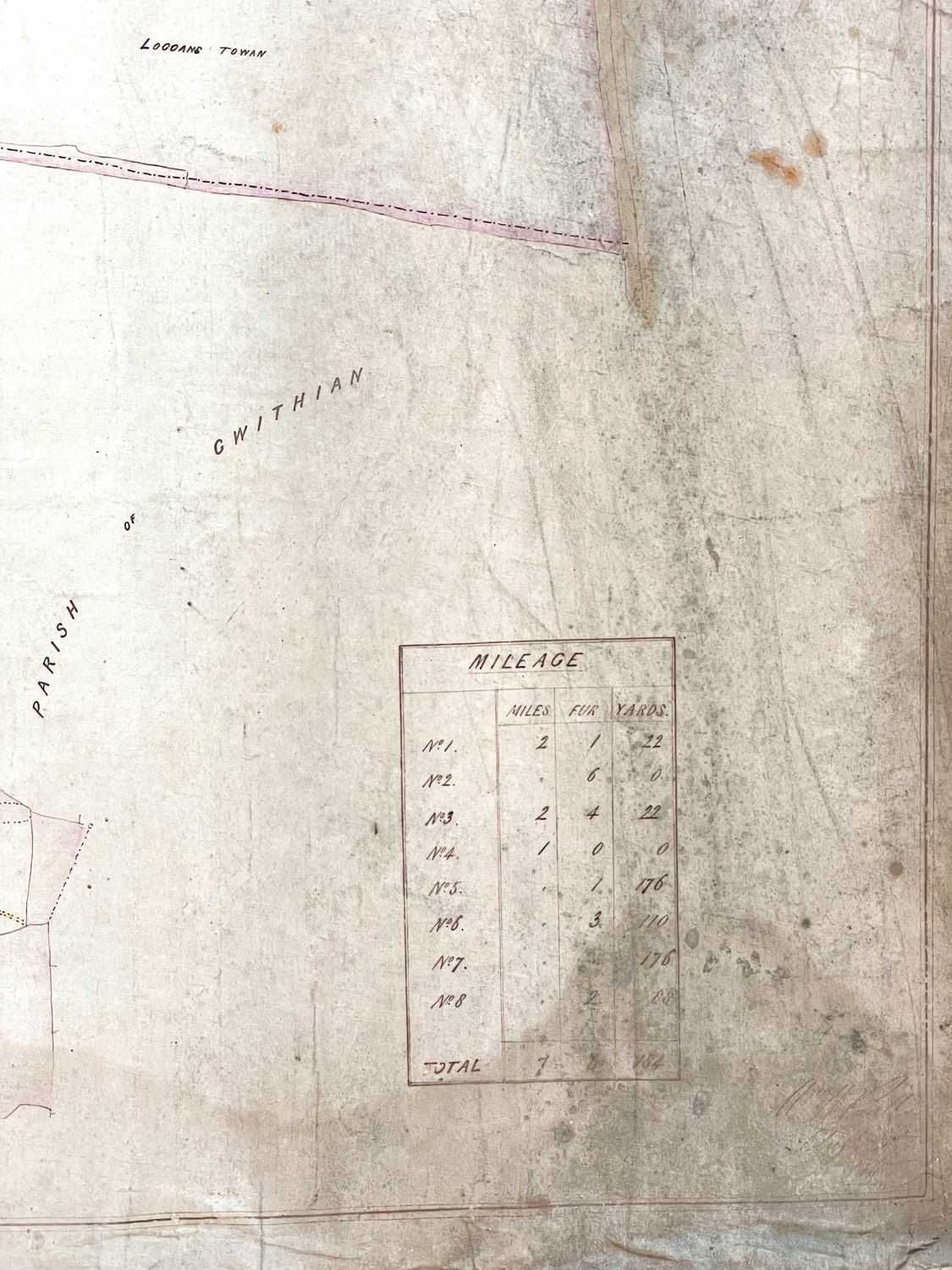 'Plan of the Roads in the Parish of Phillack in the County of Cornwall,' 'Reduced from the Tithe Map - Image 5 of 5