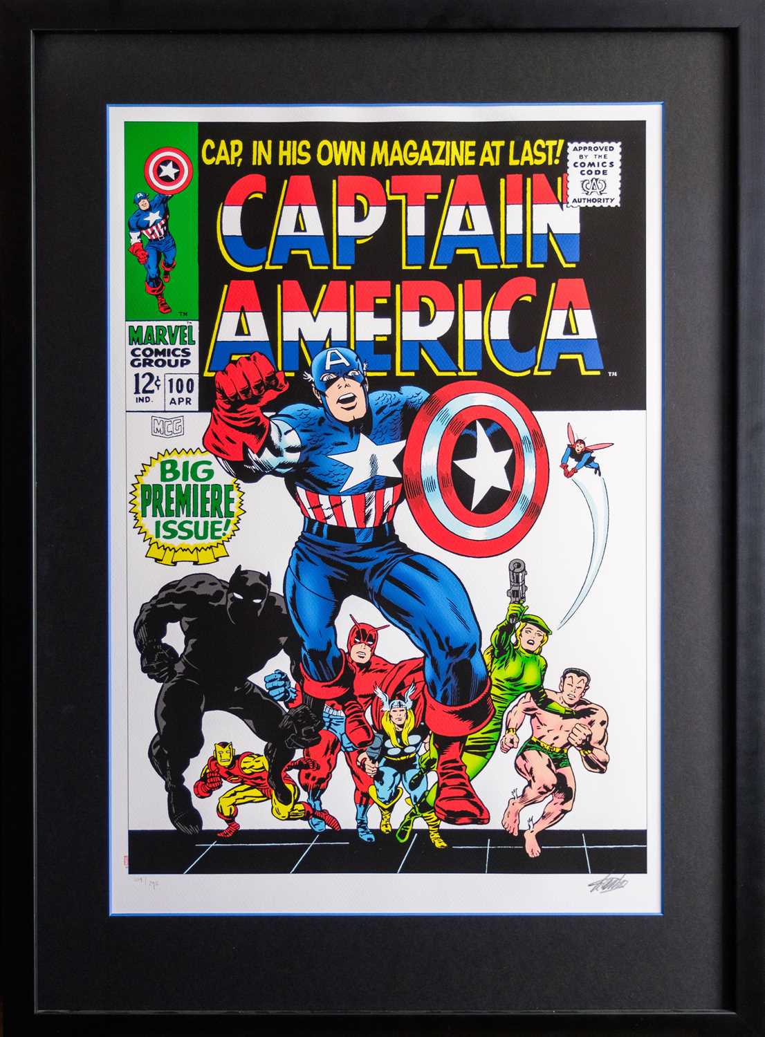 (Signed) Stan LEE (1922-2018) Captain America #100 - Big Premiere Issue! - Image 2 of 5