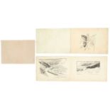 Charles Walter SIMPSON(1885-1971) A Sketchbook containing ten illustrations