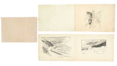 Charles Walter SIMPSON(1885-1971) A Sketchbook containing ten illustrations