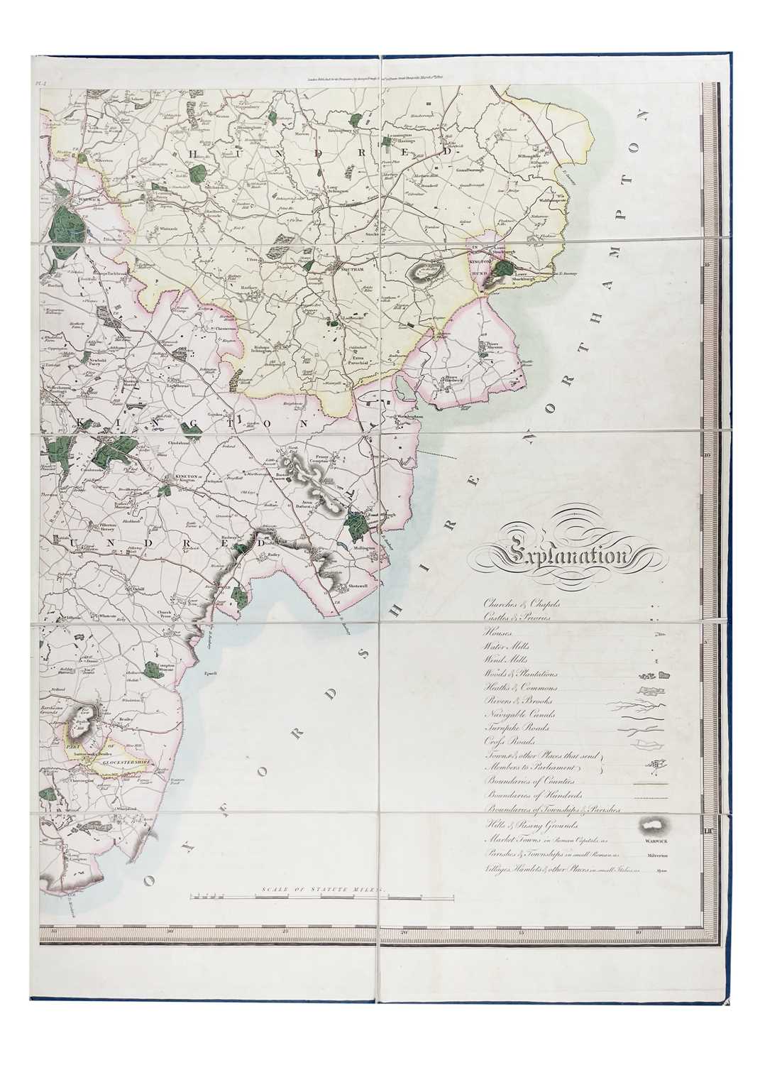 Greenwood large scale map of Warwickshire 'Map of the County of Warwick from actual Survey, made in - Bild 5 aus 5