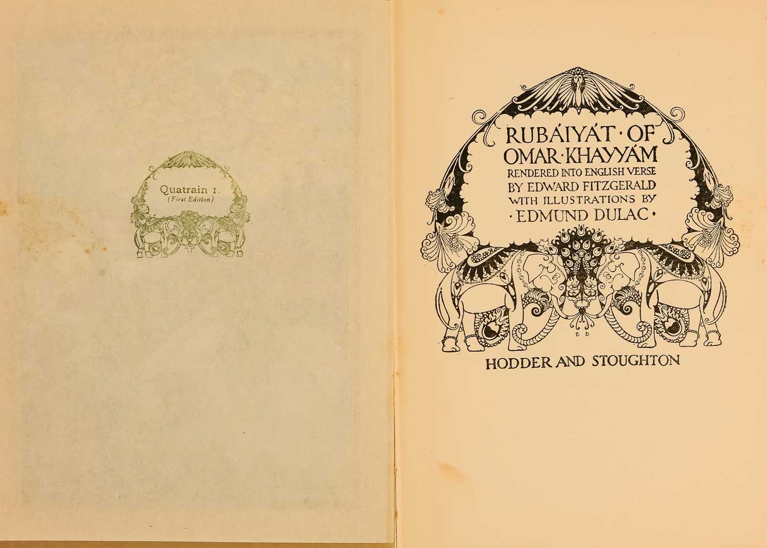 Edmund Dulac illustrations. Rubaiyat of Omar Khayyam rendered into English Verse by Edward Fitzgeral - Bild 8 aus 11