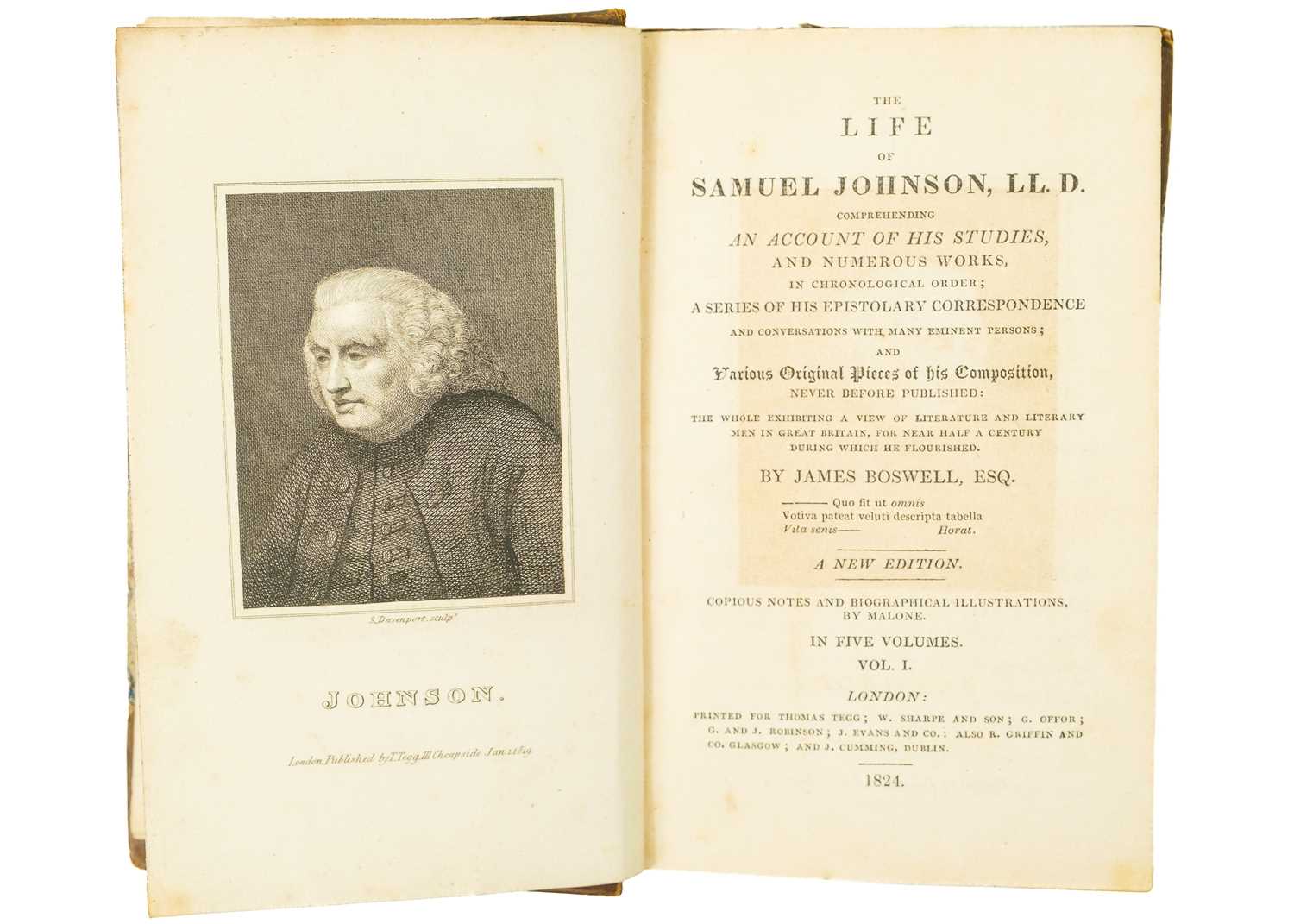 BOSWELL, James. 'The Life of Samuel Johnson,' - Bild 2 aus 3