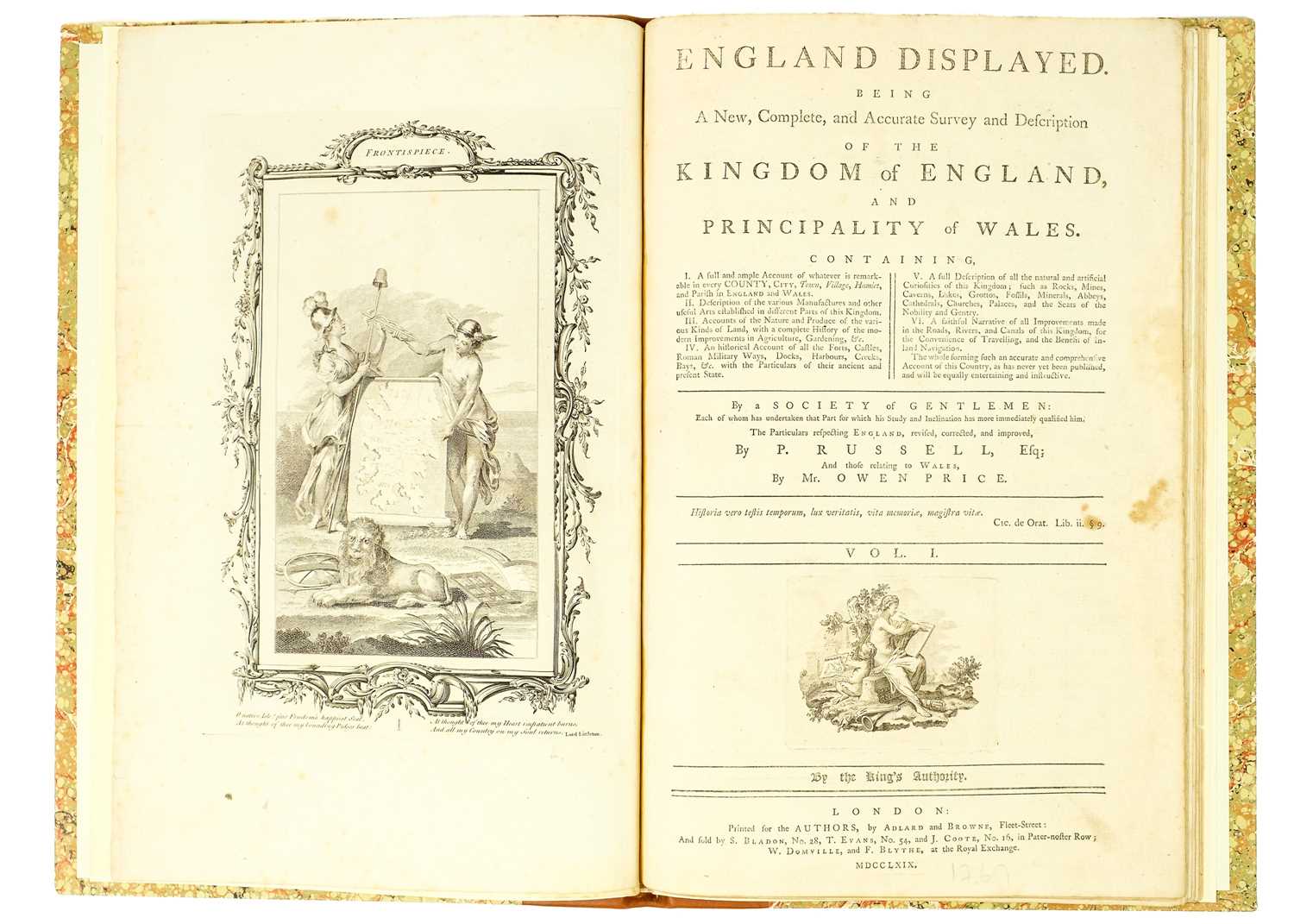 P. R. Russell (relating to England) Owen Price (relating to Wales) 'England Displayed. Being a New C - Image 4 of 13