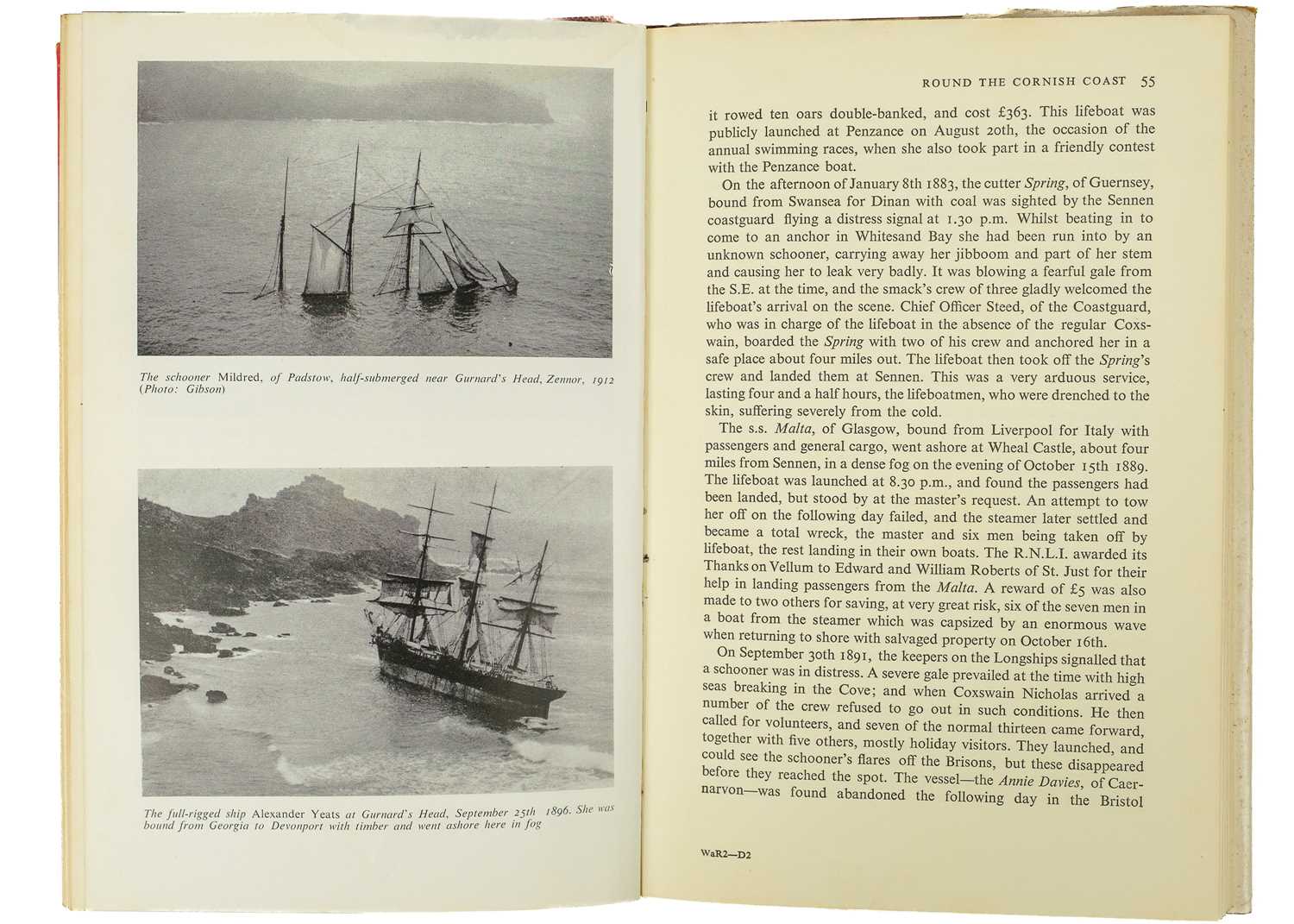 NOALL, Cyril and FARR, Grahame 'Wreck And Rescue Round The Cornish Coast', three book-set - Image 6 of 11