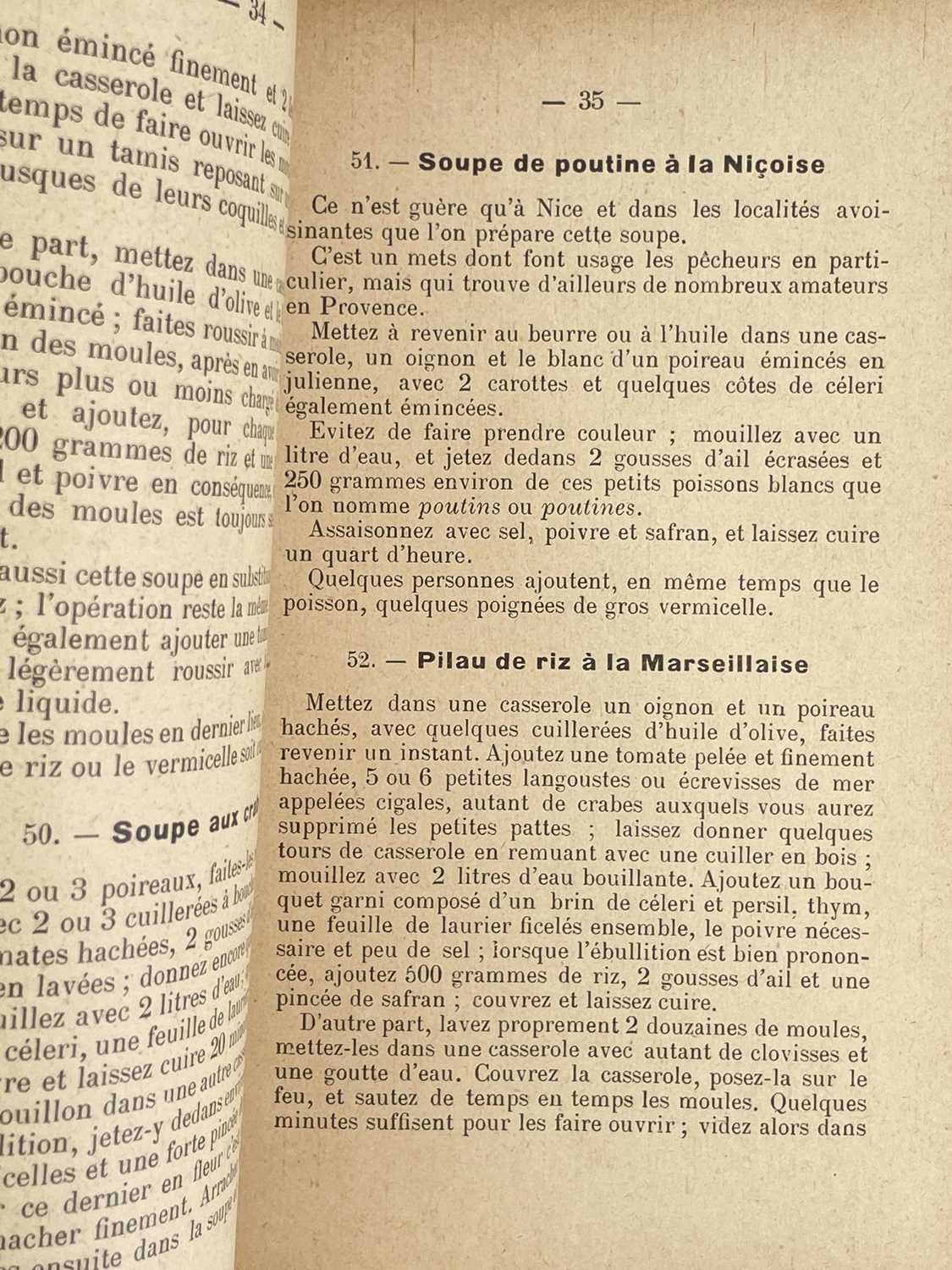 (Scarce signed cookery book) REBOUL, J. B. 'La Cuisinere Provencale,' - Image 5 of 8